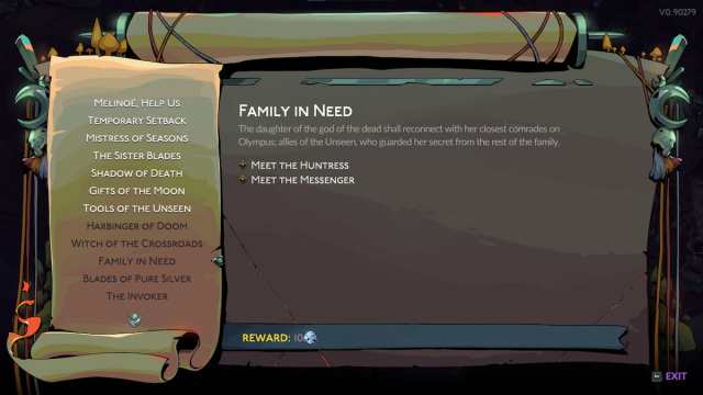 All Family in Need steps in Hades 2