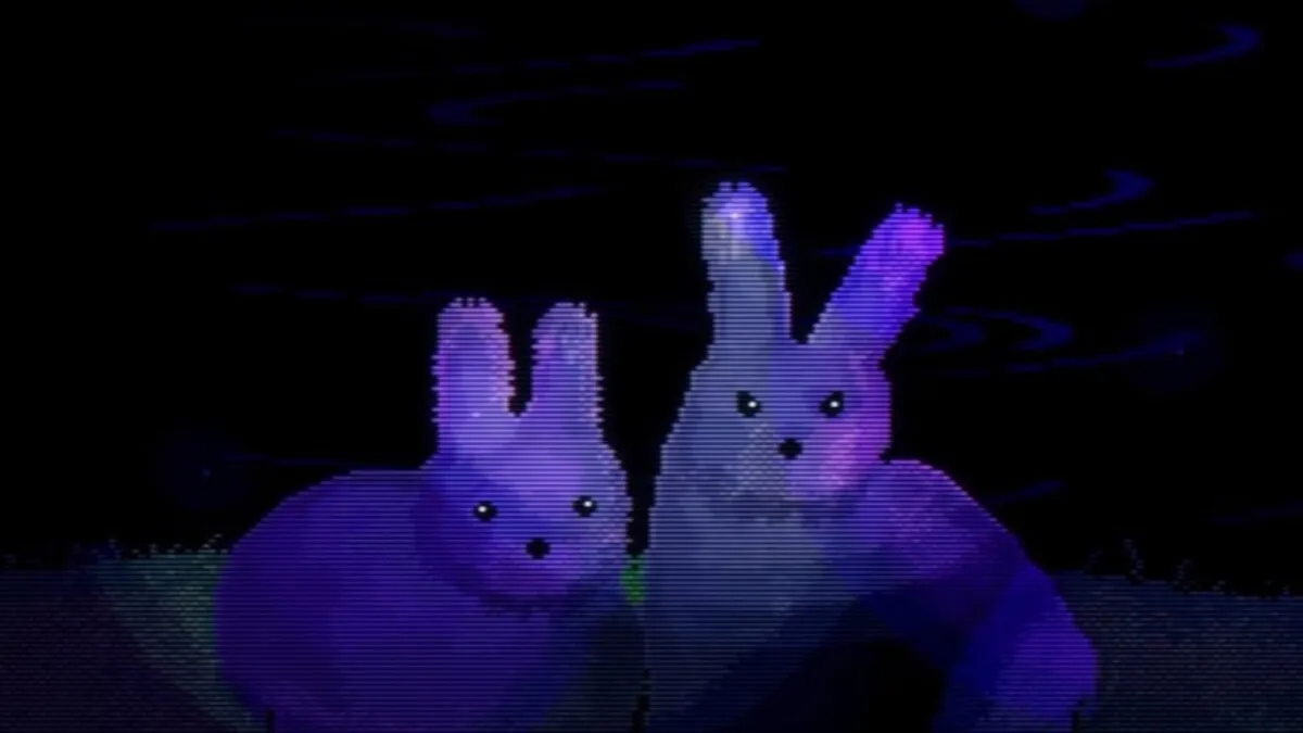 Two rabbits in Animal Well