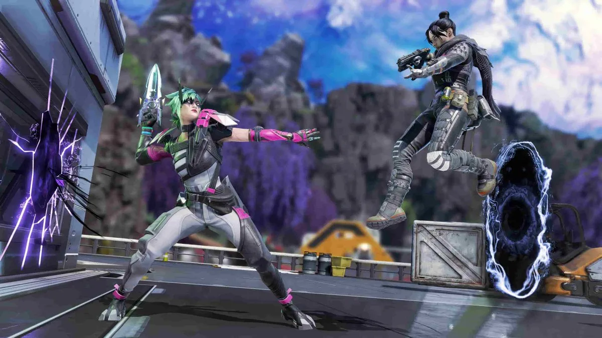 Alter and Wraith face off in Apex Legends