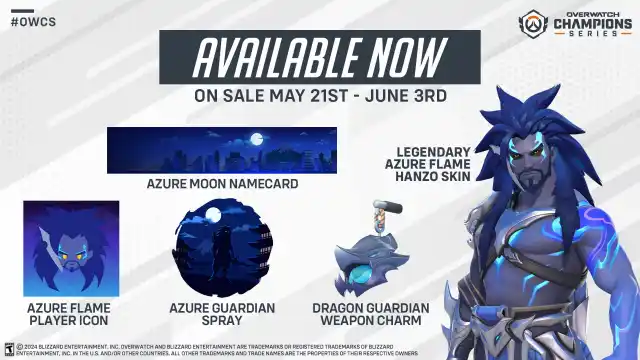 Azure Flame Hanzo bundle with proceeds going to OWCS Major.