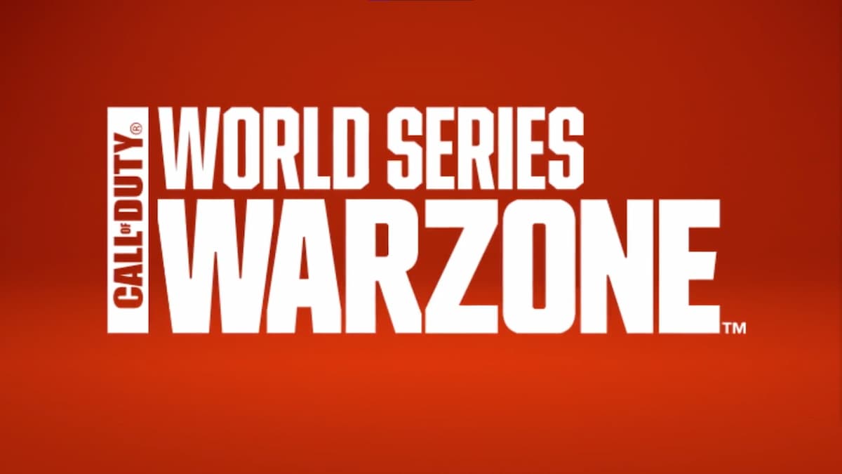 World Series of Warzone logo text on a red background.