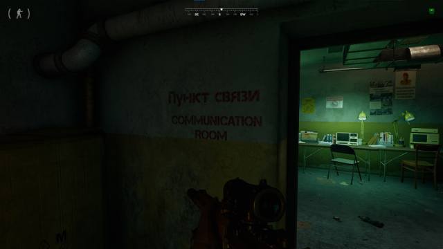 Communication Room written on bunker wall in Gray Zone Warfare