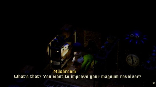 Talk to the mushroom inside Ocean Kingdom's Storage