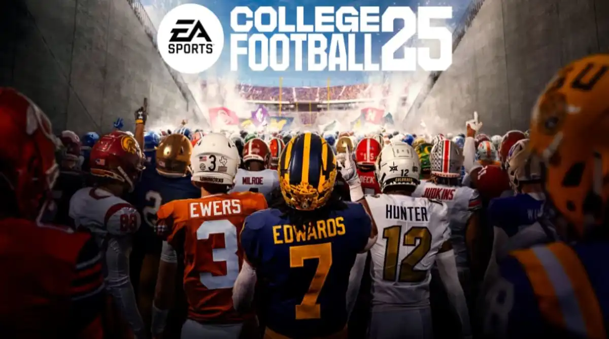 Cover art for the Deluxe Edition of EA College Football 25.