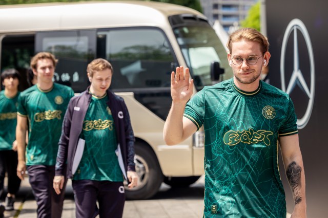 Kacper "Inspired" Słoma of FlyQuest arrives to compete during MSI Play-Ins