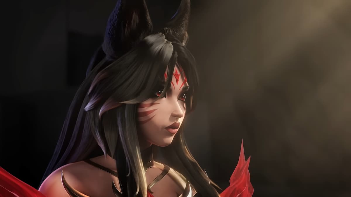 Risen Legend Ahri screengrab from Faker's Hall of Legends cinematic