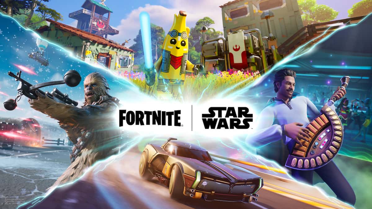 Promo art for Fortnite and Star Wars collab