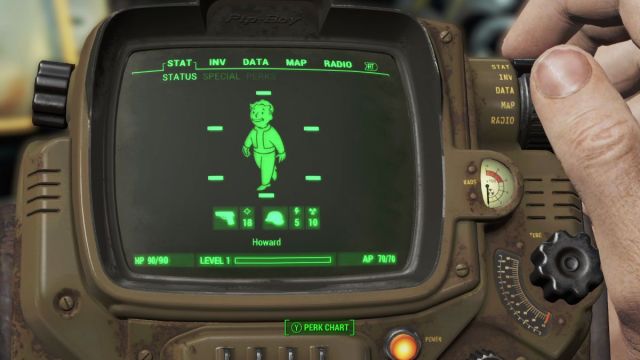 Pipboy in Fallout