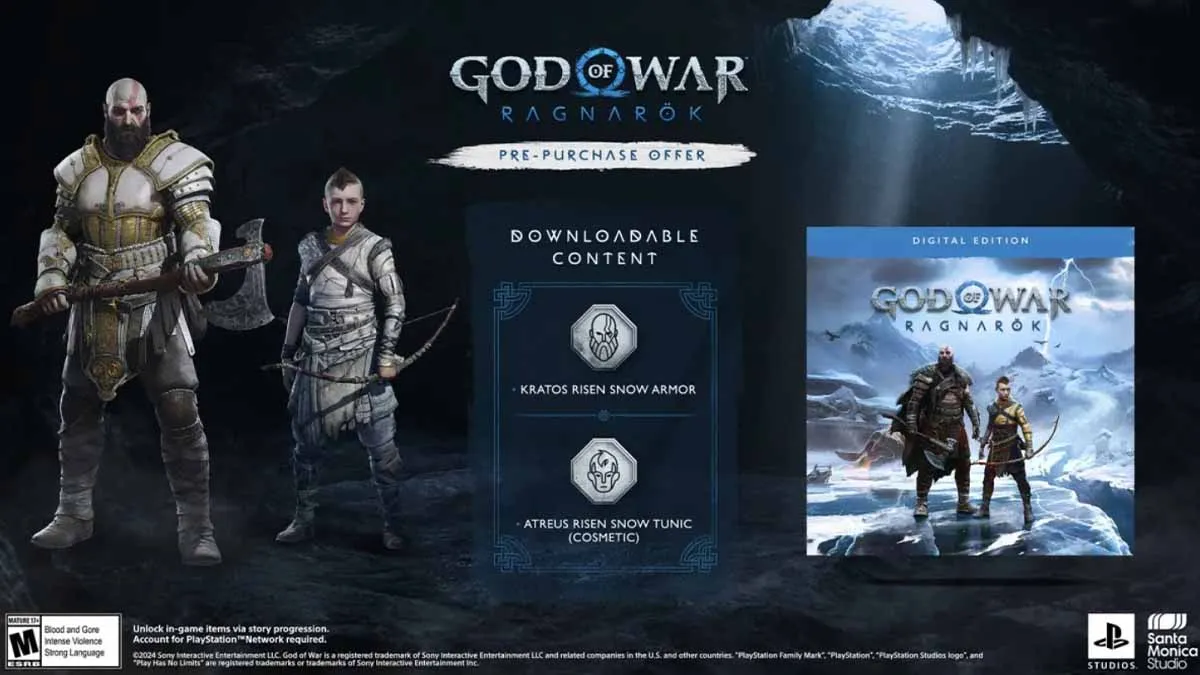 All God of War Ragnarok PC pre-order bonuses