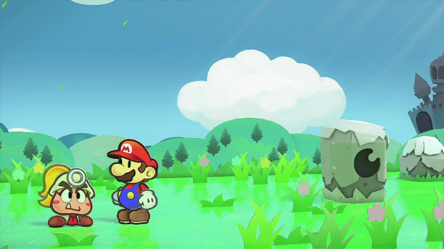 Image showing Goombella and Mario in Paper Mario: The Thousand-Year Door.