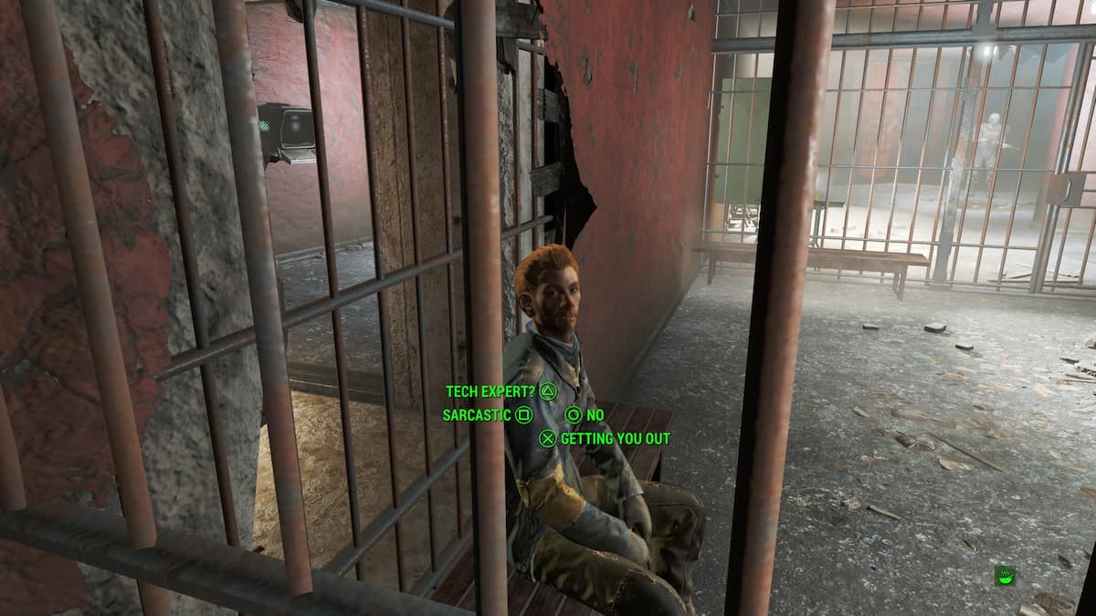 An in game screenshot of Mel from Fallout 4