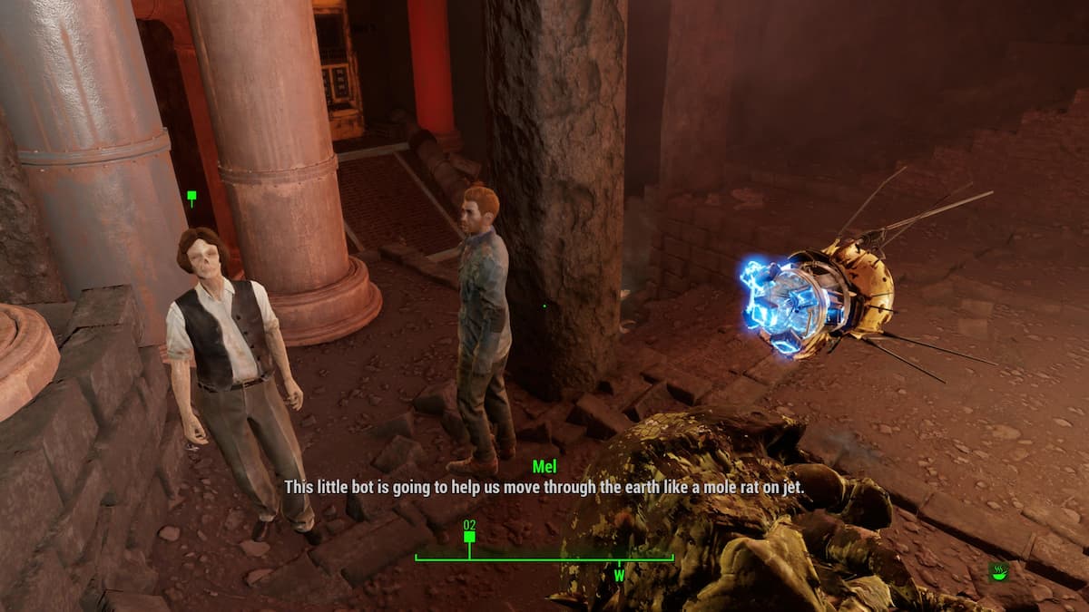 An in game screenshot of the Dig crew from Fallout 4