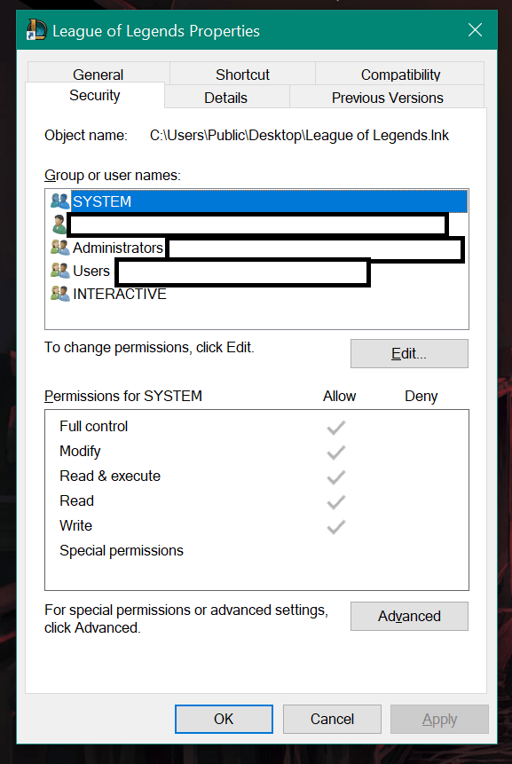How to check permissions for LoL