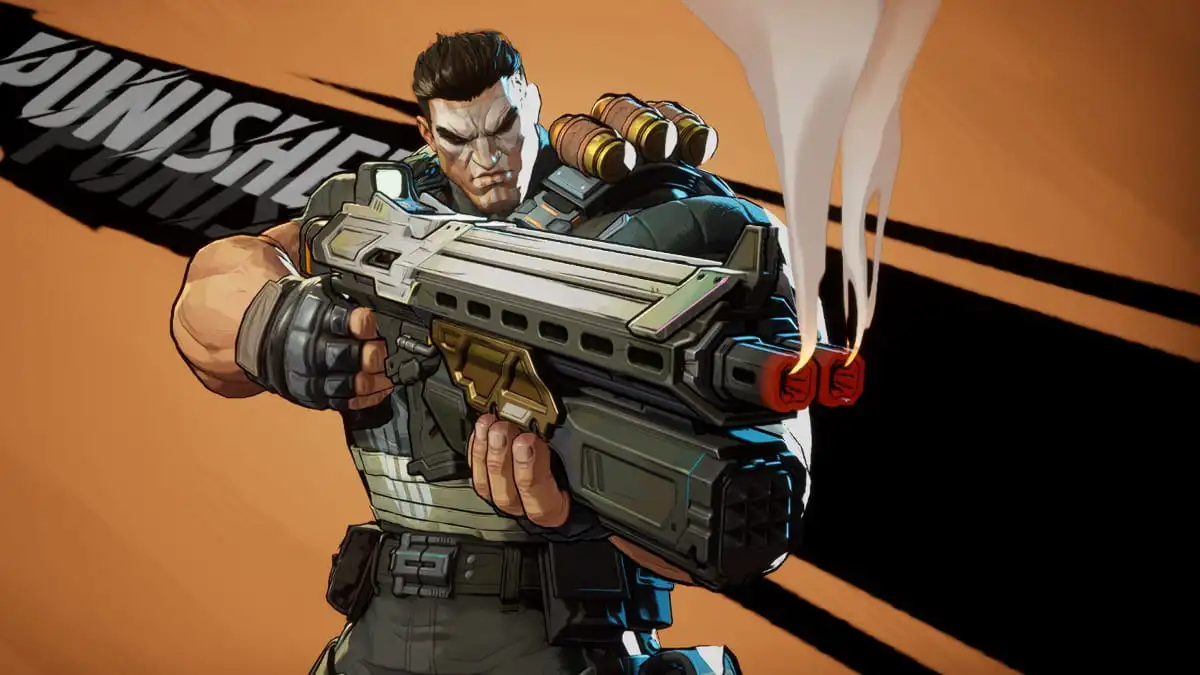 Punisher shown in a Hero Profile screen in Marvel Rivals.