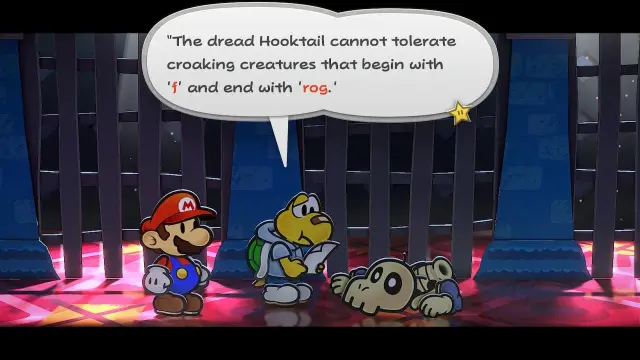 Koops reading a note in Paper Mario: The Thousand-Year Door