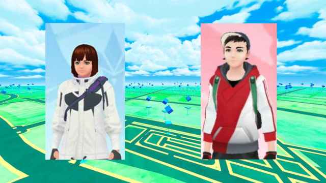 Two default avatars in Pokemon Go.