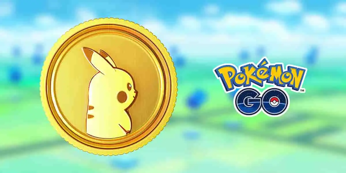 A PokeCoin from Pokemon Go.