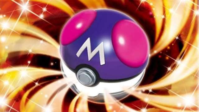 Art of a Master Ball being used in the Pokemon TCG.