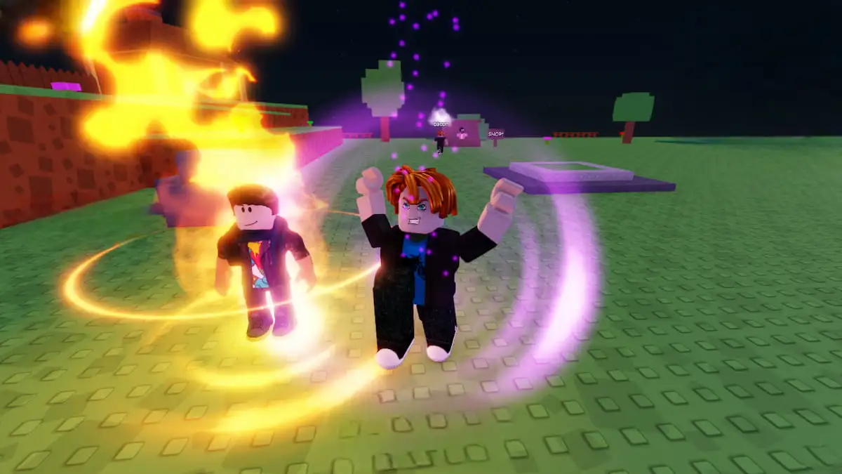 Players using various Aura to showcase their look in Aura Craft.