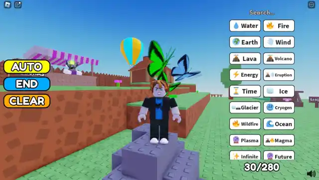 Roblox's Aura Craft recipes and the Butterfly Aura in the game.
