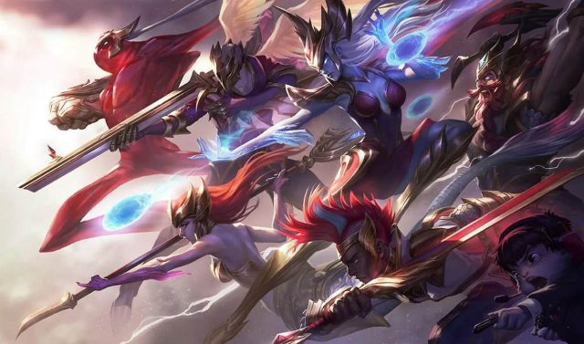 SKT T1's Worlds skins commemorating the team's victory at Worlds 2016
