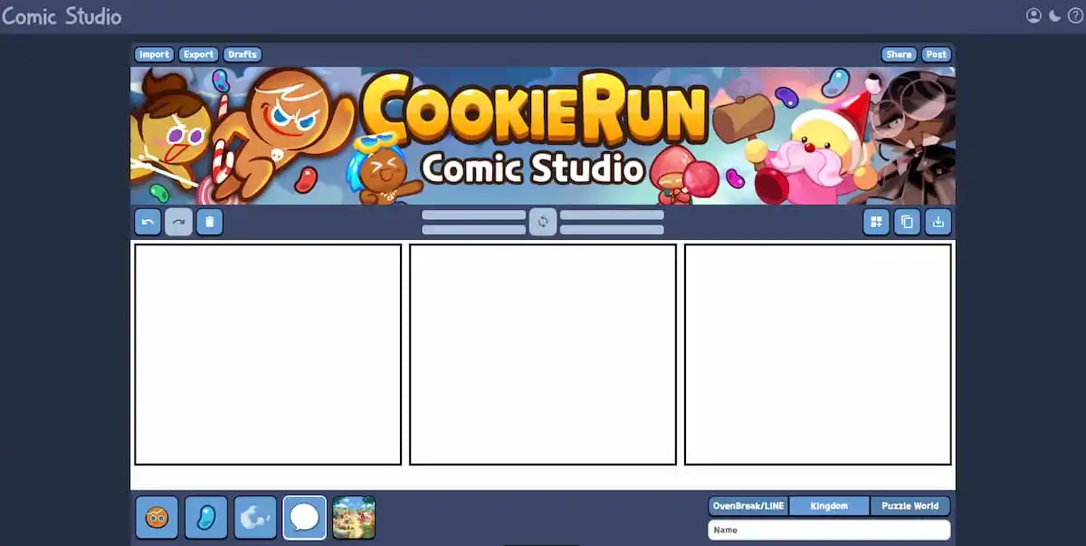 What is the Cookie Run Kingdom Comic Creator?