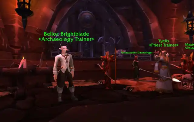 WoW Cataclysm Classic's Archaeology trainer for the Horde in Grommash Hold, Orgrimmar