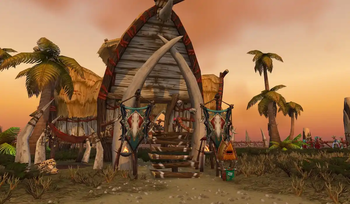Darkspear Hold on the Echo Isles in WoW, the Troll starting zone