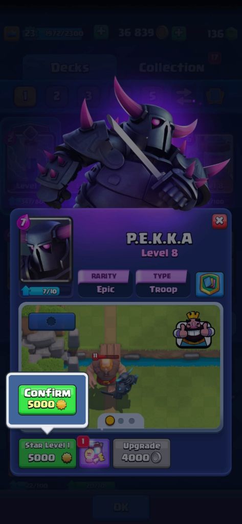 P.E.K.K.A. getting upgraded to the first Star Level
