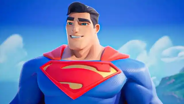 Superman smiling in MultiVersus.