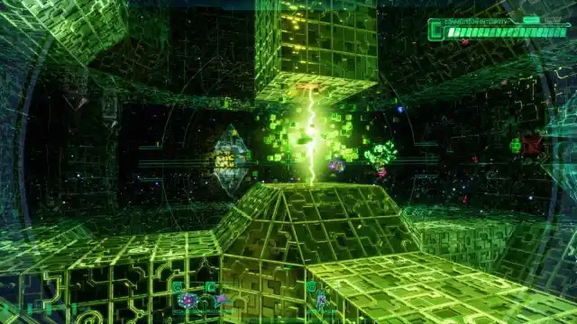 An abandoned cyberspace without enemies in System Shock.