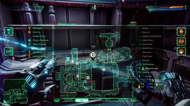Engineering Access Card location on Research Labs map