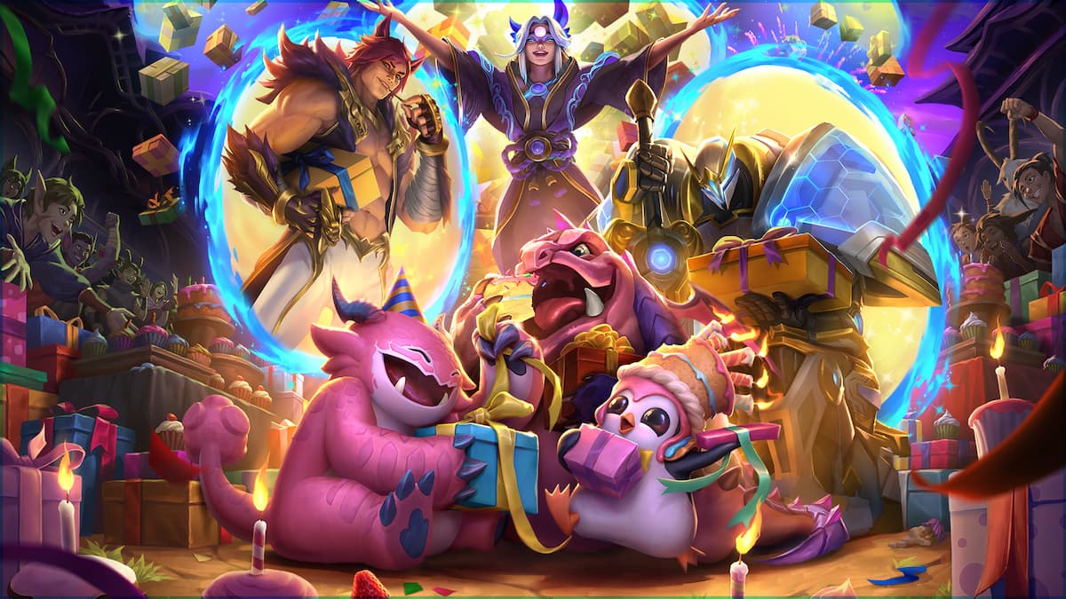 TFT Tacticians and champions celebrating five year birthday event