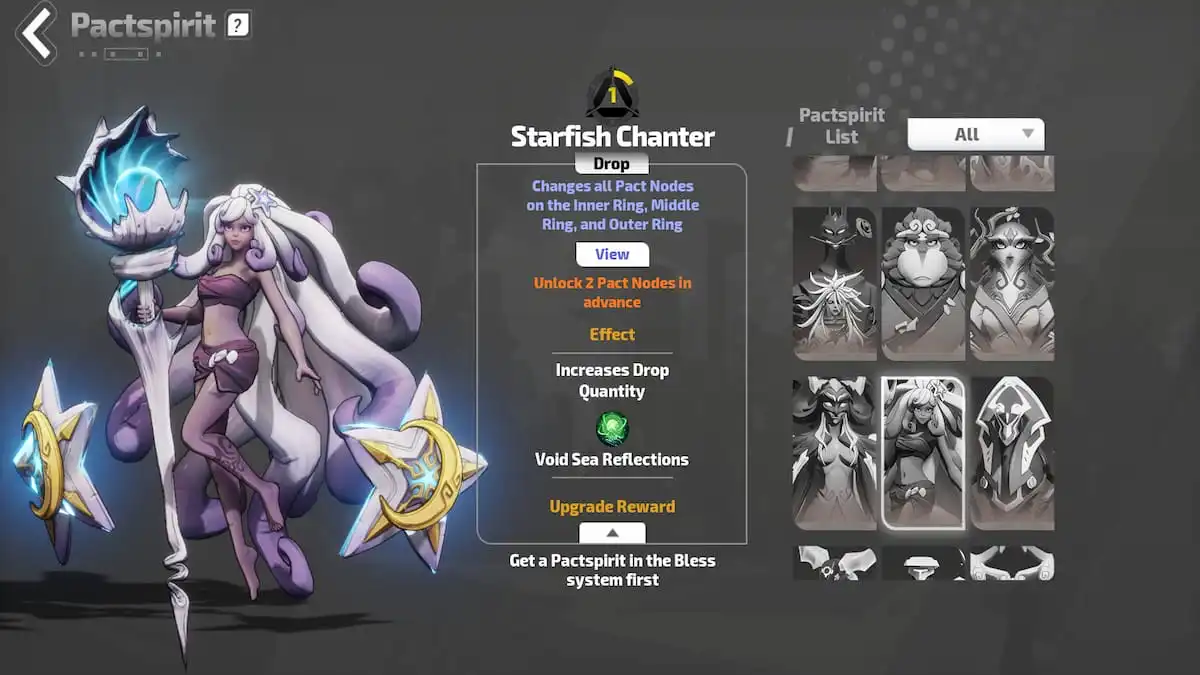 The Starfish Chanter Pactspirit in Torchlight: Infinite.