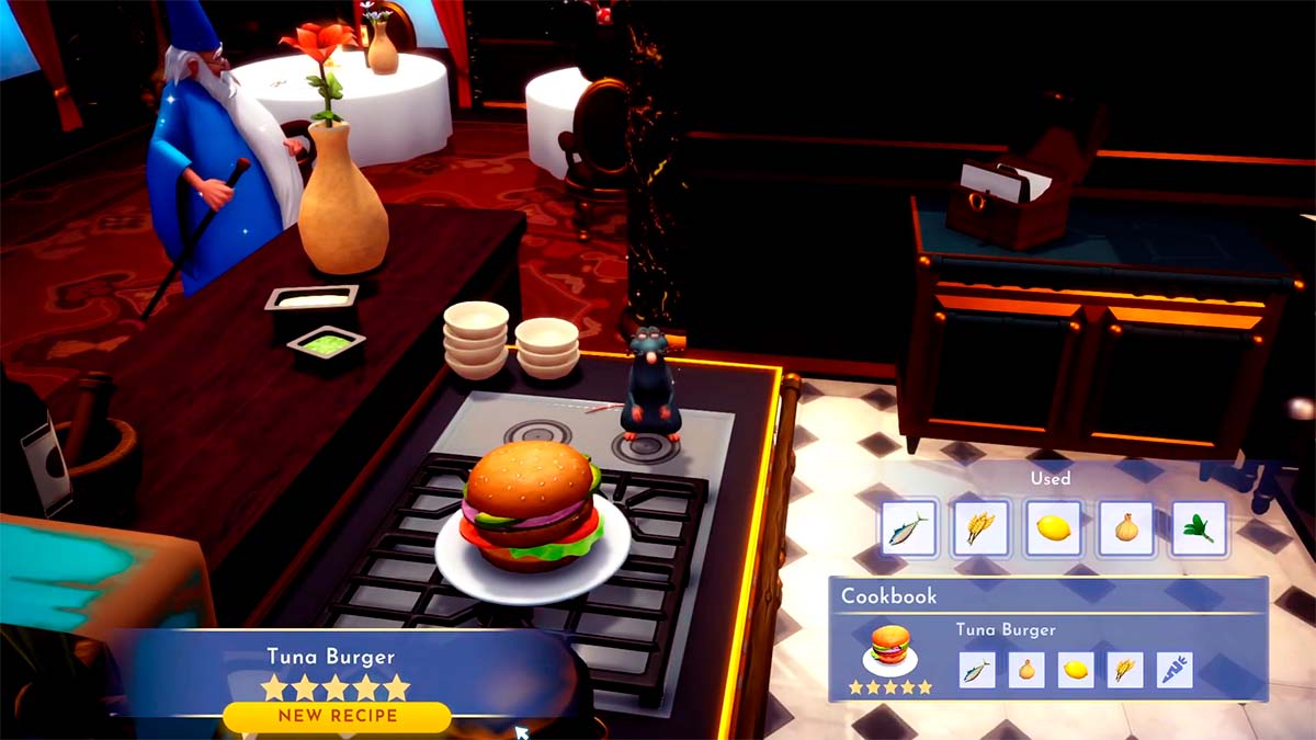 How to make Tuna Burger in Disney Dreamlight Valley