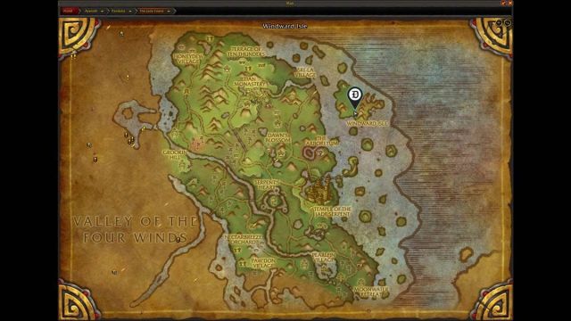 Choosing the One map location in WoW Mists of Pandaria Remix
