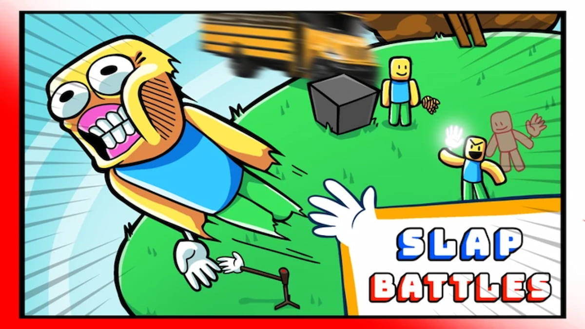 A promo image for Slap Battles in Roblox.