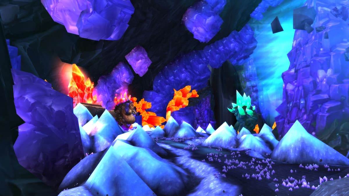 Deephole zone full of crystals and minerals