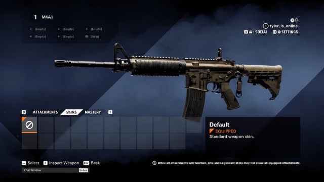 A gun in the menu of XDefiant