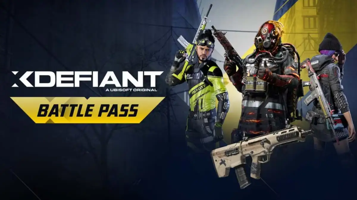 A promo for the season 0 battle pass in XDefiant.