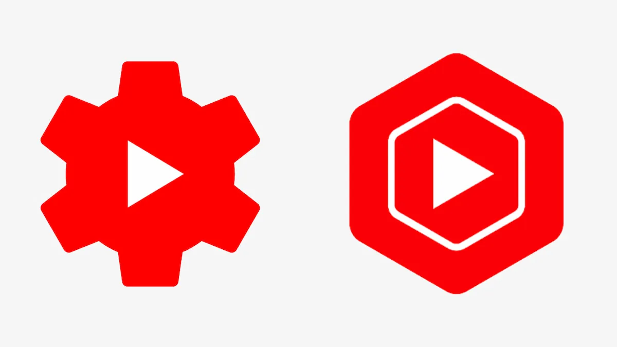 The YouTube creator logo and cogwheel.