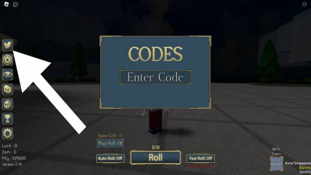 How to redeem codes Anime Slots.