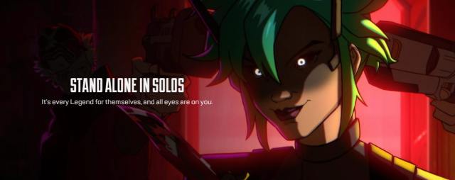 Apex Legends' alter on a promotional image for the return of Solos mode.