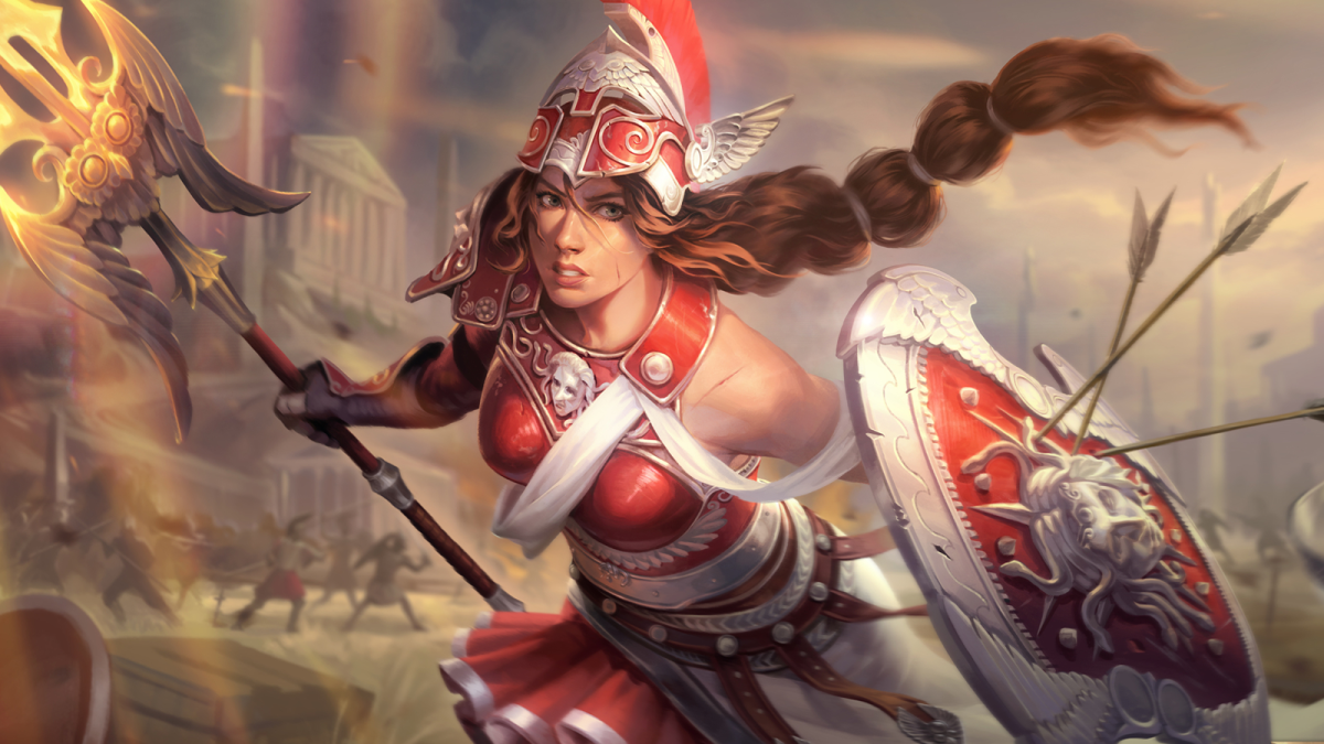 High Counselor Athena from Smite 2