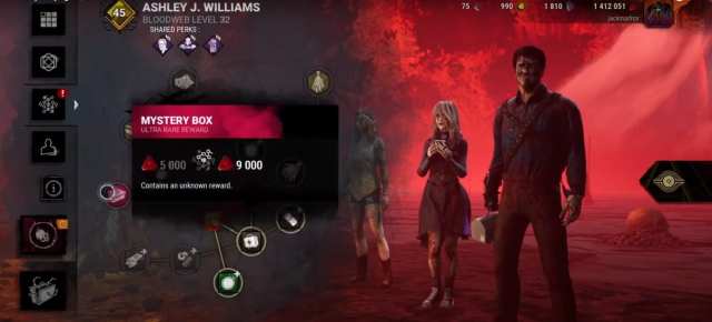 Dead by Daylight BLoodweb with a aMystery Box