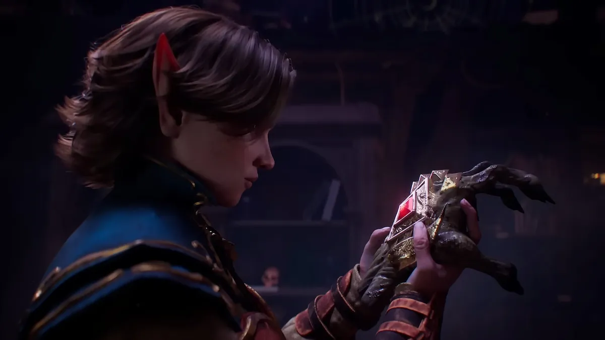 Bard elf holding a Hand of Vecna in Dead by Daylight