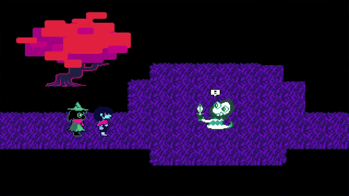Image of an event in Deltarune.