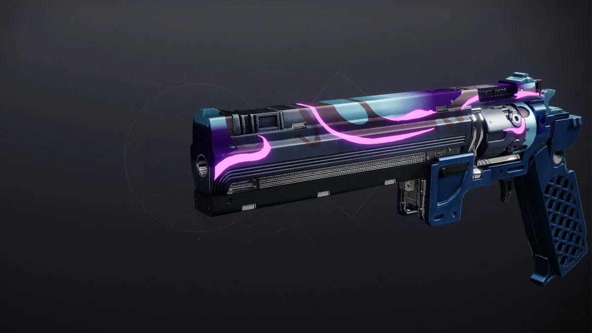 Round Robin, a purple glowing hand cannon from Destiny 2.