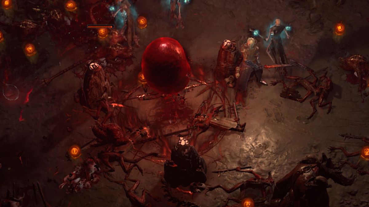 An Accursed Ritual in Diablo 4 with the Blood Maiden summoning started.
