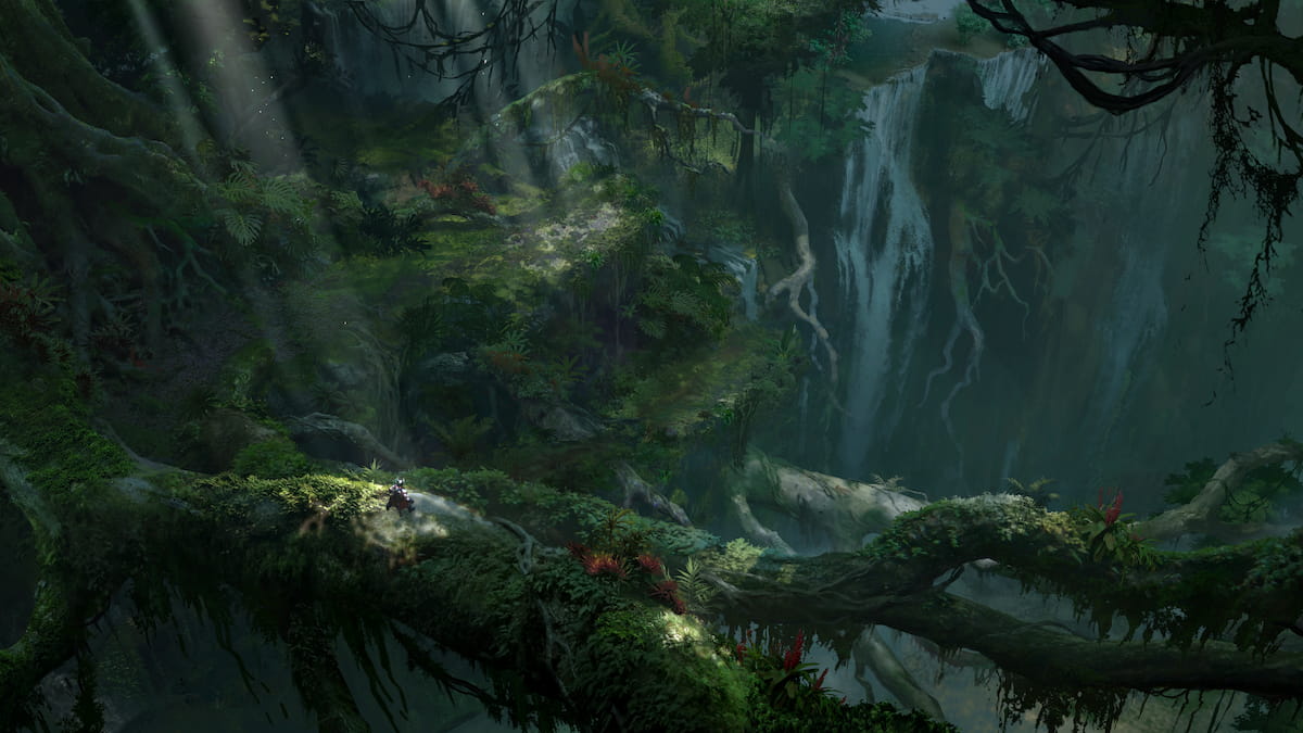 A jungle environment in Diablo 4's expansion Vessel of Hatred